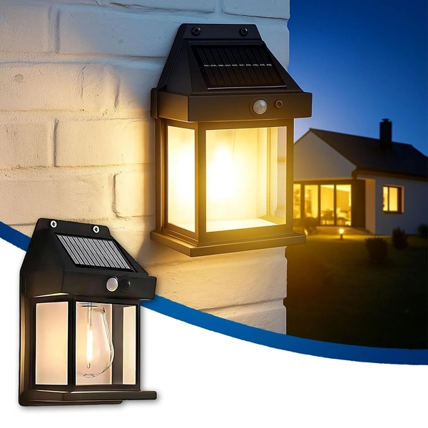 Sun-Powered Wall Light Outdoor with Motion Sensor β Waterproof Exterior LED Sconce Lamp