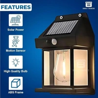 Sun-Powered Wall Light Outdoor with Motion Sensor β Waterproof Exterior LED Sconce Lamp