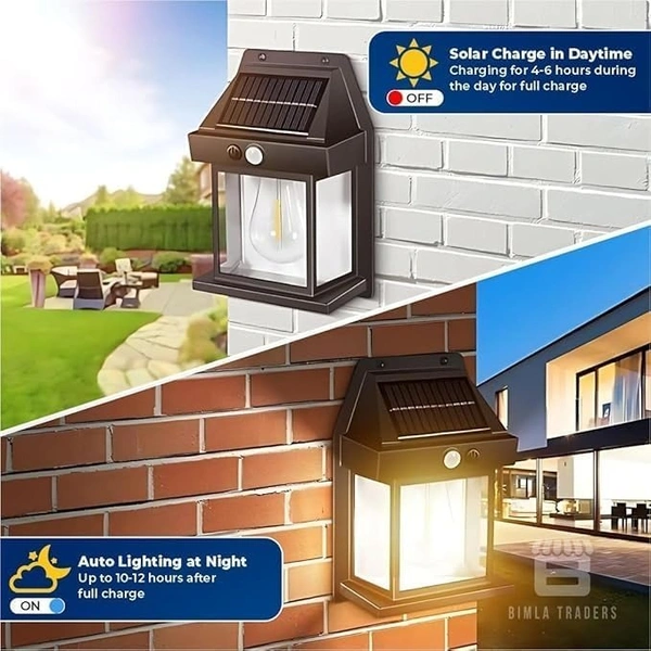 Sun-Powered Wall Light Outdoor with Motion Sensor β Waterproof Exterior LED Sconce Lamp
