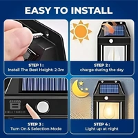 Sun-Powered Wall Light Outdoor with Motion Sensor β Waterproof Exterior LED Sconce Lamp