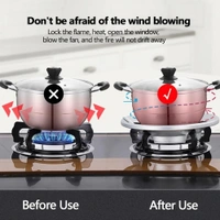 Black Gas Saver Burner Stand for LPG Gas Stove (Pack of 2)