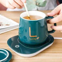 Ceramic Coffee Tea Mug with Warmer Auto Shut Off and Heating Function