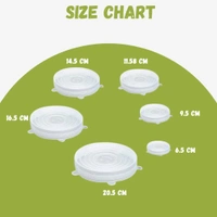 Silicone Stretch Lids, Multi-Size Reusable Silicone Lids for Bowls and Containers