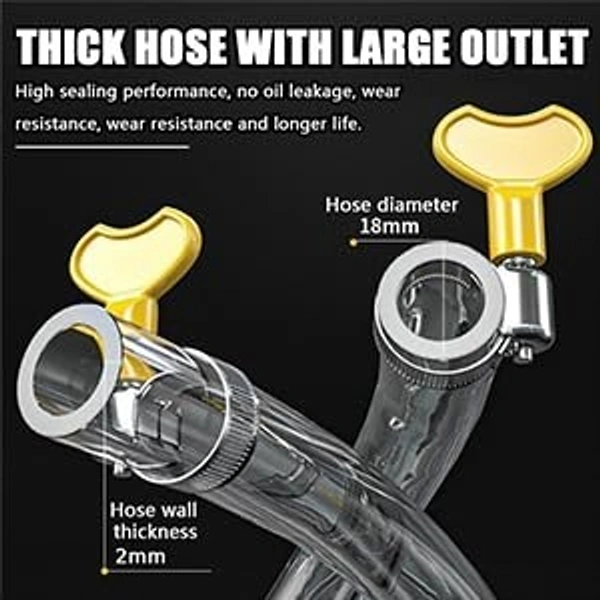 Fuel Transfer Pump Kit Tank Sucker Newest High Flow Hand Pump Portable Manual Car Bike Fuel Transfer Pump