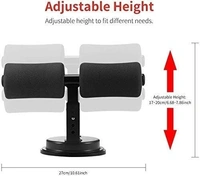 Sit-ups and Push-ups Assistant Device, Household Fitness Equipment for Abdominal Muscle Exercise Machine Portable Self Suction, Ab-Normal Gym Workout