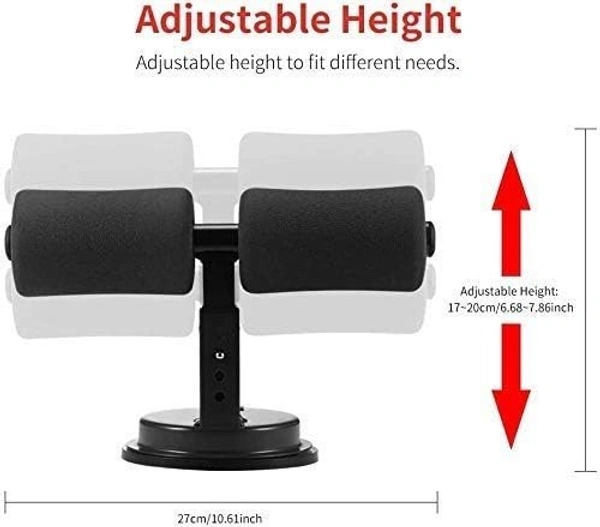 Sit-ups and Push-ups Assistant Device, Household Fitness Equipment for Abdominal Muscle Exercise Machine Portable Self Suction, Ab-Normal Gym Workout