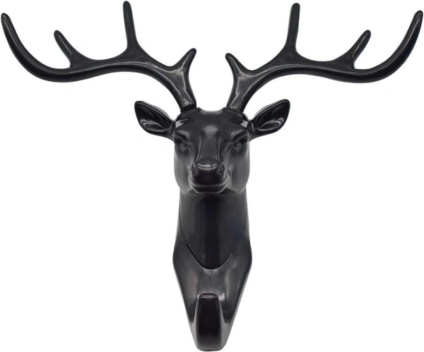 Deer Key Holder, Creative Deer Head Traceless Wall Hook