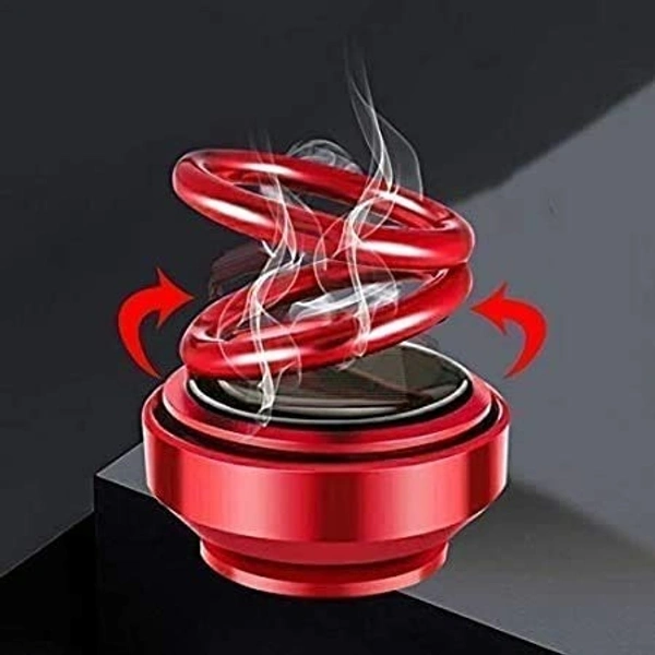Solar Ring Car Perfume Tablet - Rotating Energy Dashboard Accessory