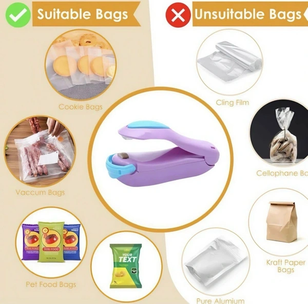 Mini Handheld Heat Sealer for Snack Bags