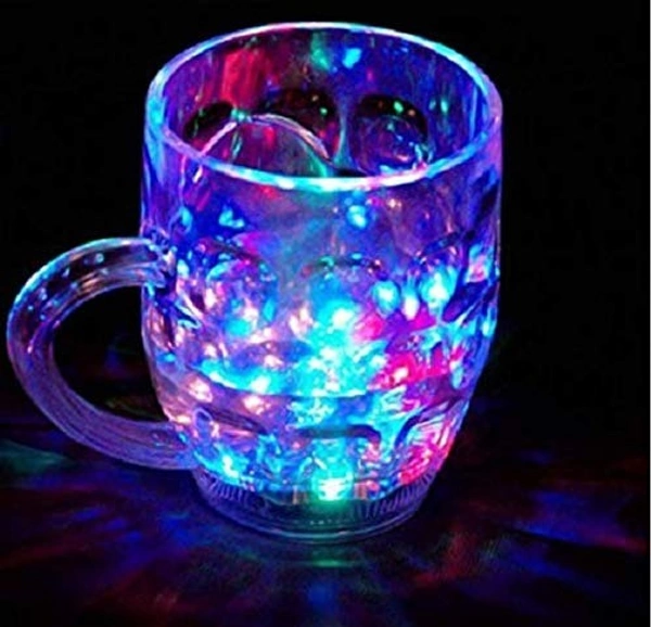 Rainbow Color Magic Cup LED Flashing 7 Color Changing Light.