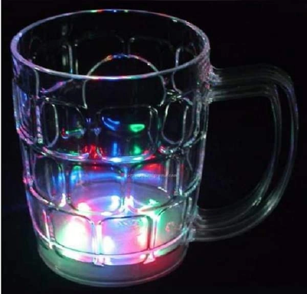Rainbow Color Magic Cup LED Flashing 7 Color Changing Light.