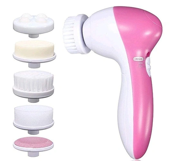 5 in 1 Face Facial Massage Machine Care & Cleansing Cleanser
