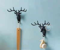Deer Key Holder, Creative Deer Head Traceless Wall Hook