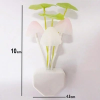 3D LED Night Lamp with Plug Smart Sensor auto On/Off and Color Change Mushroom Flowers Beautiful