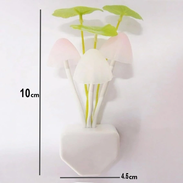 3D LED Night Lamp with Plug Smart Sensor auto On/Off and Color Change Mushroom Flowers Beautiful