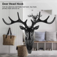 Deer Key Holder, Creative Deer Head Traceless Wall Hook