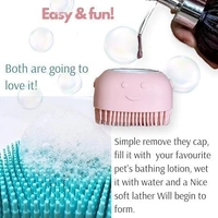 Body Scrubber with Soap Dispenser Brush, Silicone Exfoliating Brushes, Soft Body Exfoliator, Bath Loofah