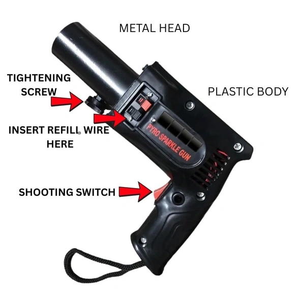 Handheld Pyro Musket/Party Musket, Cold pyro Musket for Private Parties, Functions, Events, Wedding Party & All