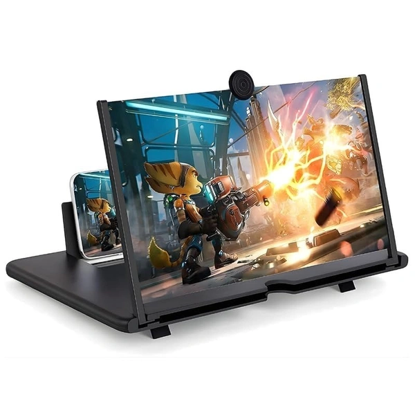 Mobile Phone Magnifier Screen, 3D HD Magnifying Projector Screen Enlarger for Movies, Videos and Gaming