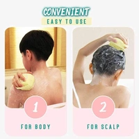 Body Scrubber with Soap Dispenser Brush, Silicone Exfoliating Brushes, Soft Body Exfoliator, Bath Loofah