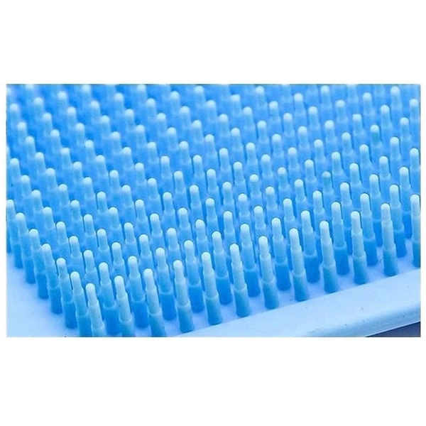 Silicone Body Back Scrubber, Double Side Bathing Brush for Skin Deep Cleaning Massage