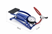 High Pressure Foot Pump, Bike Motorbike Inflation Pump with Pressure Gauge, Foot Pedal Inflator