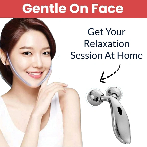 Manual 3D Massager Roller 360 Rotate Face Full Body Shape for Skin Lifting