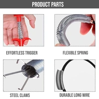 160 cm Flexible Drain Pipe Unclogging Tool with Claw