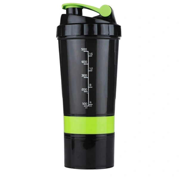 Spider Gym Shaker Bottle with 2 Storage Compartments for Protein Shake