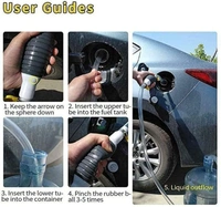 Fuel Transfer Pump Kit Tank Sucker Newest High Flow Hand Pump Portable Manual Car Bike Fuel Transfer Pump