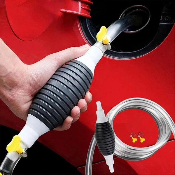 Fuel Transfer Pump Kit Tank Sucker Newest High Flow Hand Pump Portable Manual Car Bike Fuel Transfer Pump