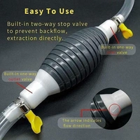 Fuel Transfer Pump Kit Tank Sucker Newest High Flow Hand Pump Portable Manual Car Bike Fuel Transfer Pump