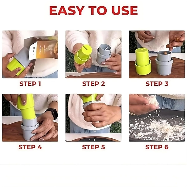 Dry Fruit and Nut Cutter Slicer, fine Cup Slicer Kitchen Gadget for Dry Fruit Chopper, Badam kaaju Walnut Pista Cutter Chopper Machine Hand Nuts