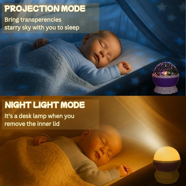 Star Master Galaxy Night Projector Lamp 360 Rotating Led Starry Light with Moon