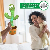 Rechargeable Toys Talking Cactus Baby Toys for Kids Dancing Cactus Toys Can Sing Wriggle & Singing Recording Repeat What You Say Funny