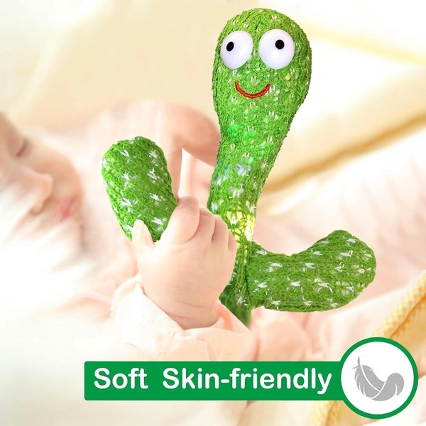 Rechargeable Toys Talking Cactus Baby Toys for Kids Dancing Cactus Toys Can Sing Wriggle & Singing Recording Repeat What You Say Funny