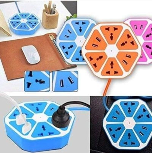 HEXAGON SOCKET WITH 4 USB