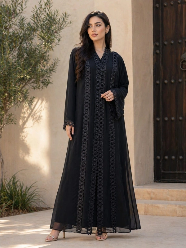 Black Chiffon 3pcs