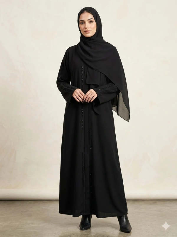 Black Front pleat