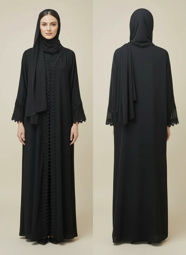 Black Semi Chiffon