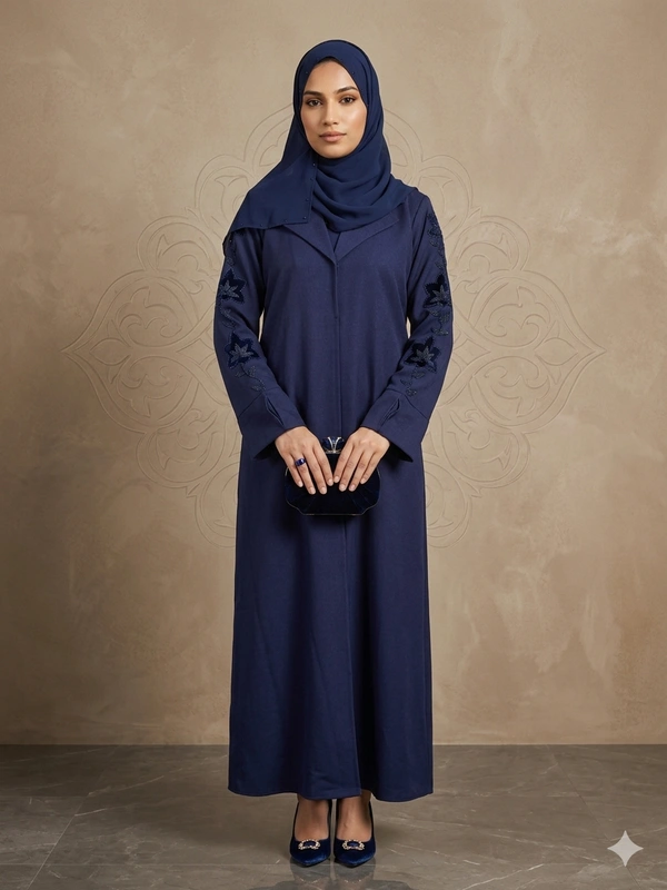 navy blue velvet floral
