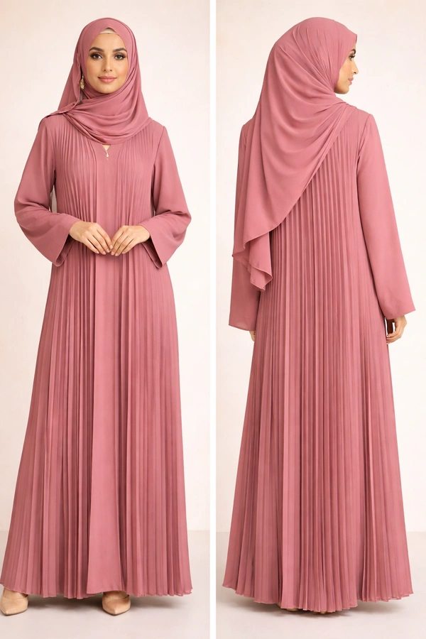 Pink Pleated