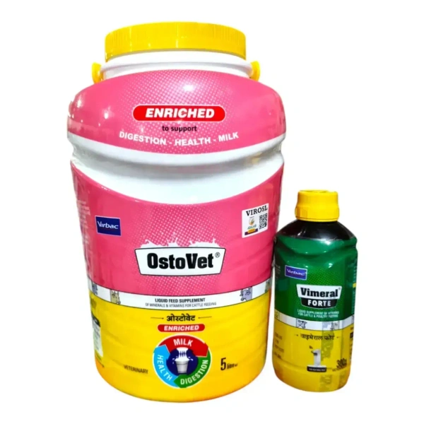 VIRBAC Virbac Ostovet (5Ltr) + Virbac Vimeral (300ml) - 5L+300ML