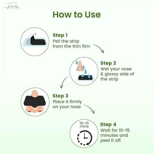 Charcoal Nose Pore Strips for Blackhead Removal