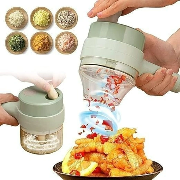 4-in-1 Electric Choppers - Multi-Function Food Processor