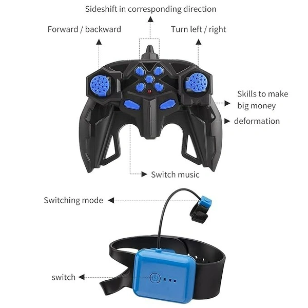 RC Stunt Car 2.4GHz 4WD | Gesture Sensor Remote Control Car with 360° Rotation for Kids