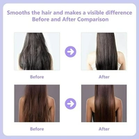 Rechargeable Hair Straightener Brush | Cordless Styling Comb for Women