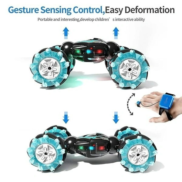 RC Stunt Car 2.4GHz 4WD | Gesture Sensor Remote Control Car with 360° Rotation for Kids
