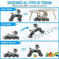 8WD PRO Remote Control Robot Dog RC Car | 8x8 Wheel Drive Gesture Sensor Stunt Car – 2.4GHz Double Sided