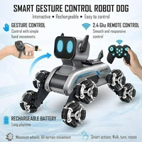 8WD PRO Remote Control Robot Dog RC Car | 8x8 Wheel Drive Gesture Sensor Stunt Car – 2.4GHz Double Sided